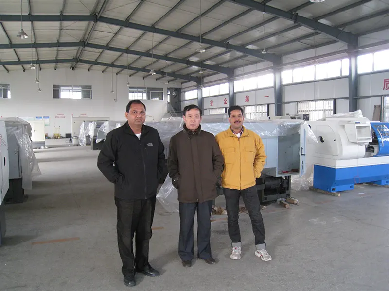 cnc wheel lathe customer