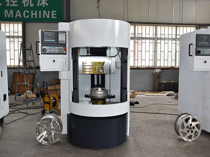 Automatic wheel repair machine for CNC cutting